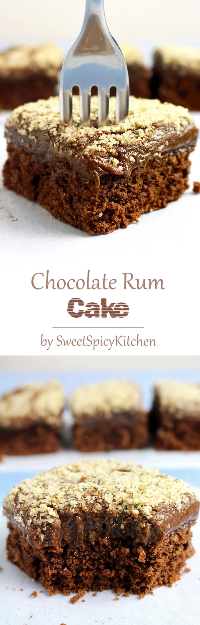 Chocolate Rum Cake old fashioned dessert recipe perfect for all chocoholics. Great combo of chocolate, rum and walnuts.. so tasty and delicious.