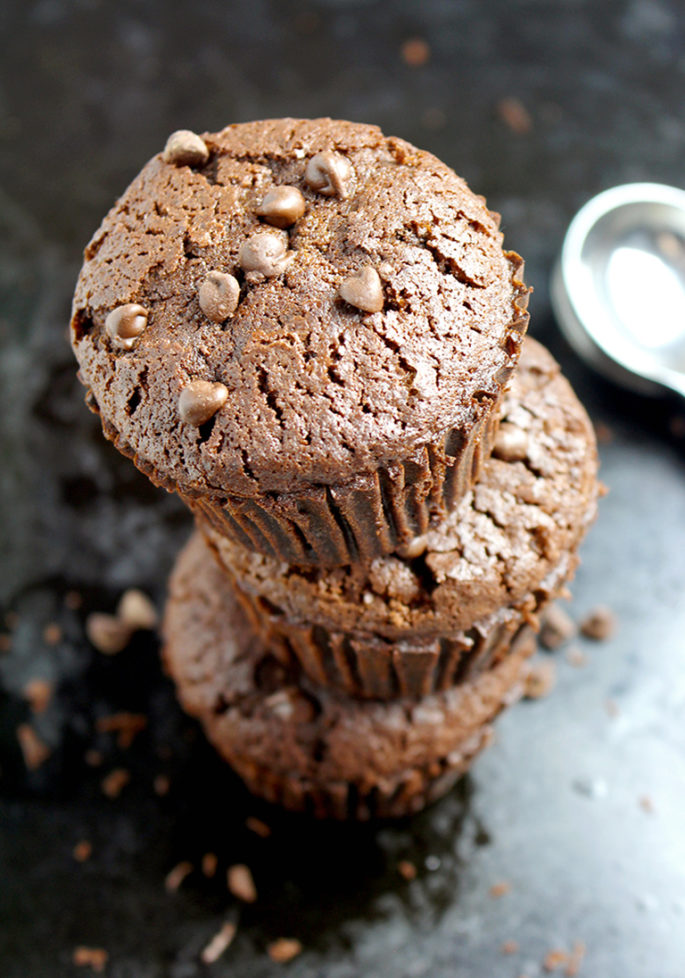 Calling out for all of the chocoholics! Chocoholic Chocolate Chip Muffins recipe.. for complete chocolate pleasure, these muffins are a chocolate-lover’s dream