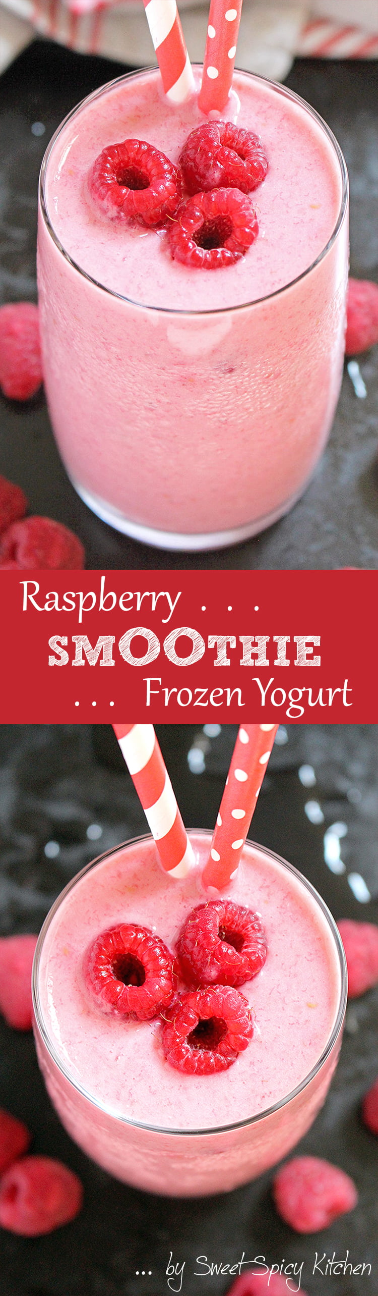 Untitled-1 Raspberry Frozen Yogurt Smoothie