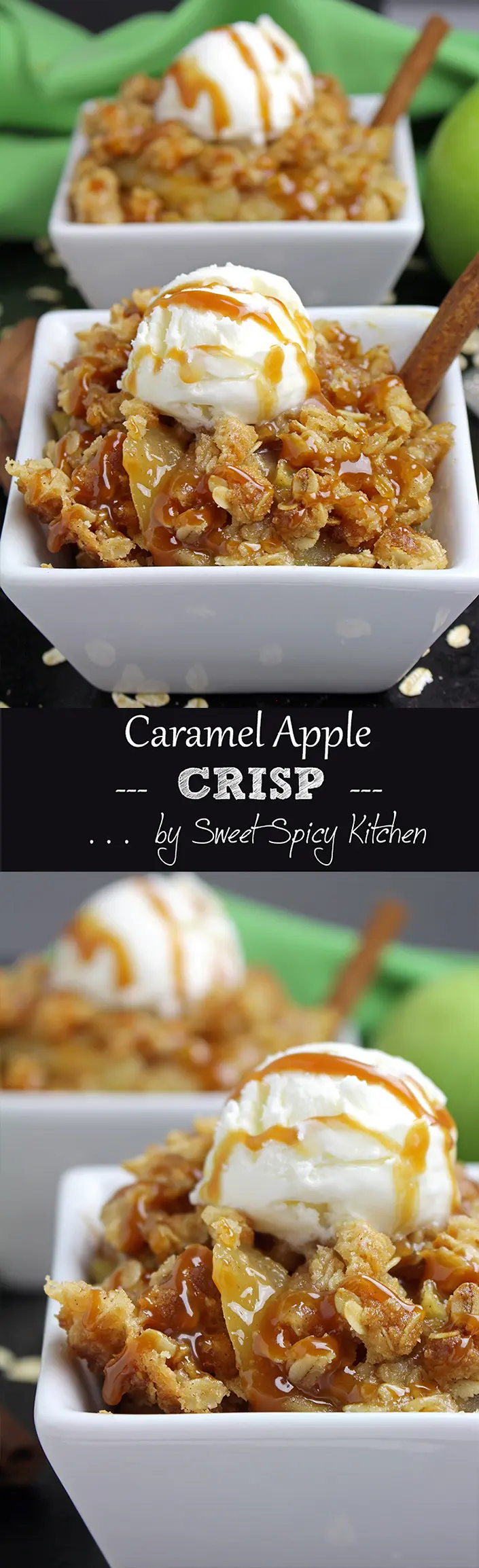 Impress your friends and family with this tasty and delicious dessert recipe – Caramel Apple Crisp