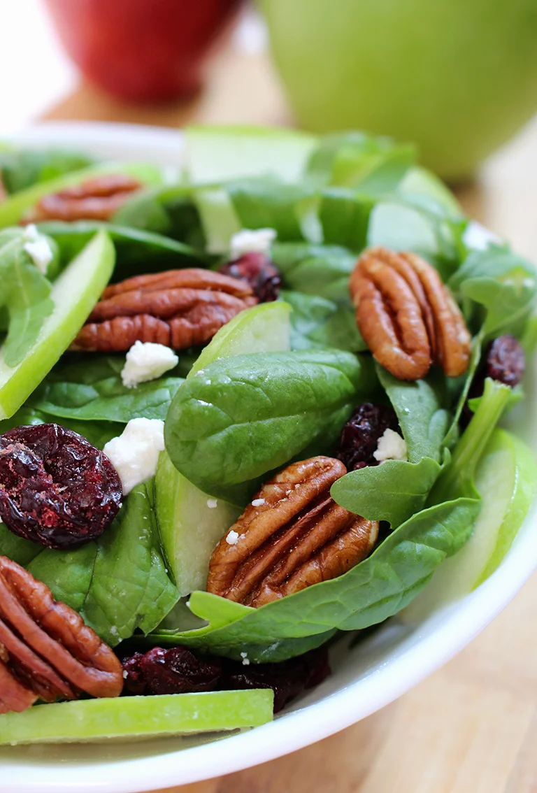 IMG_9064 Cranberry Pecan Spinach Salad