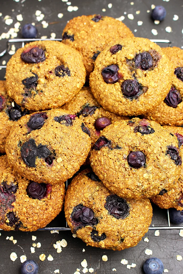 IMG_3169 Healthy Blueberry Oatmeal Cookies 