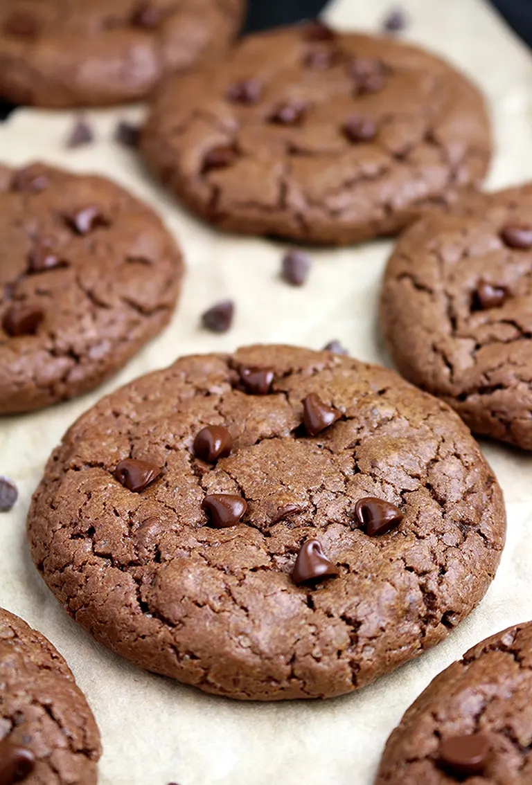 Double Chocolate Cheesecake Cookies