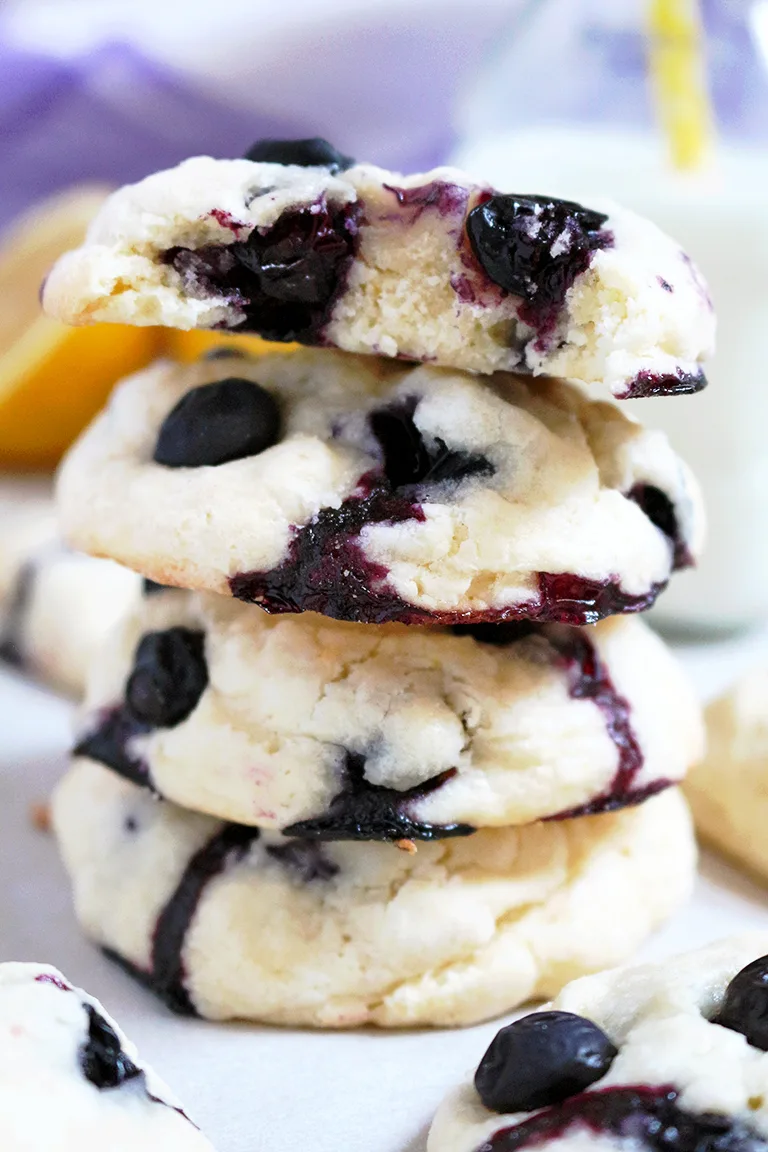 Blueberry Lemon Cheesecake Cookies