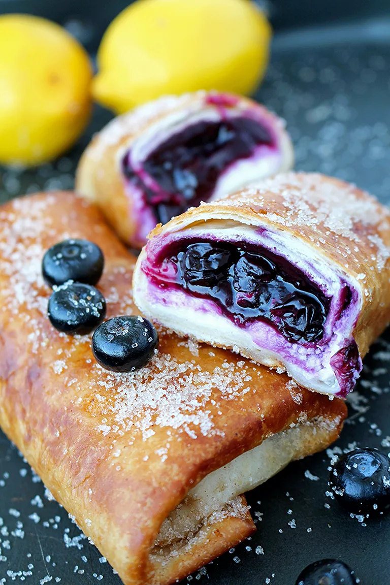 Blueberry Cheesecake Chimichangas