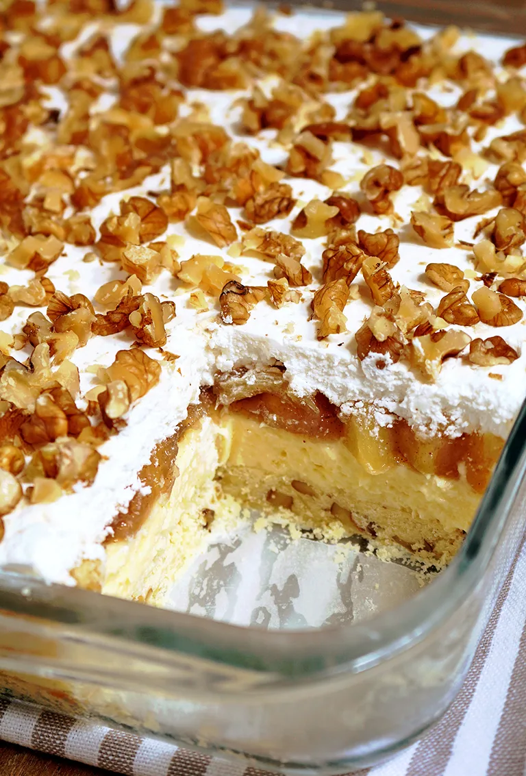 Layered Apple Lasagna Dessert