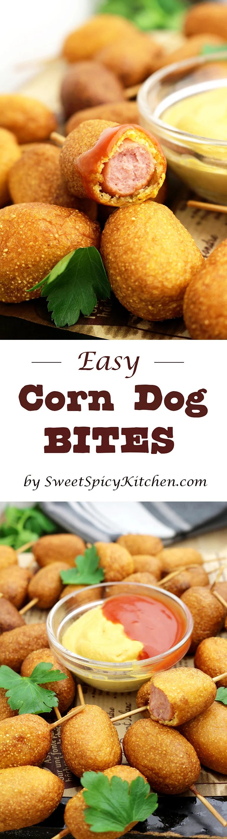 Easy Corn Dog Bites