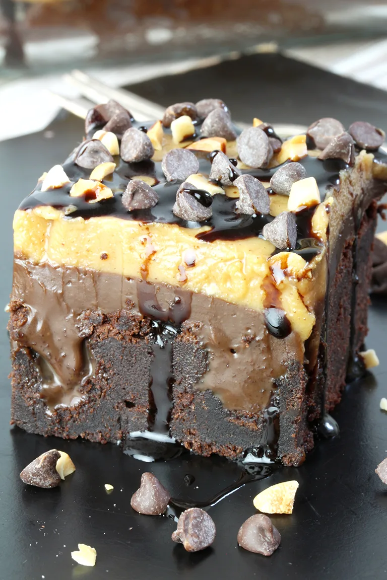 Here is the recipe for perfectly tasty Peanut Butter Chocolate Poke Cake. It takes a special place in my cookbook