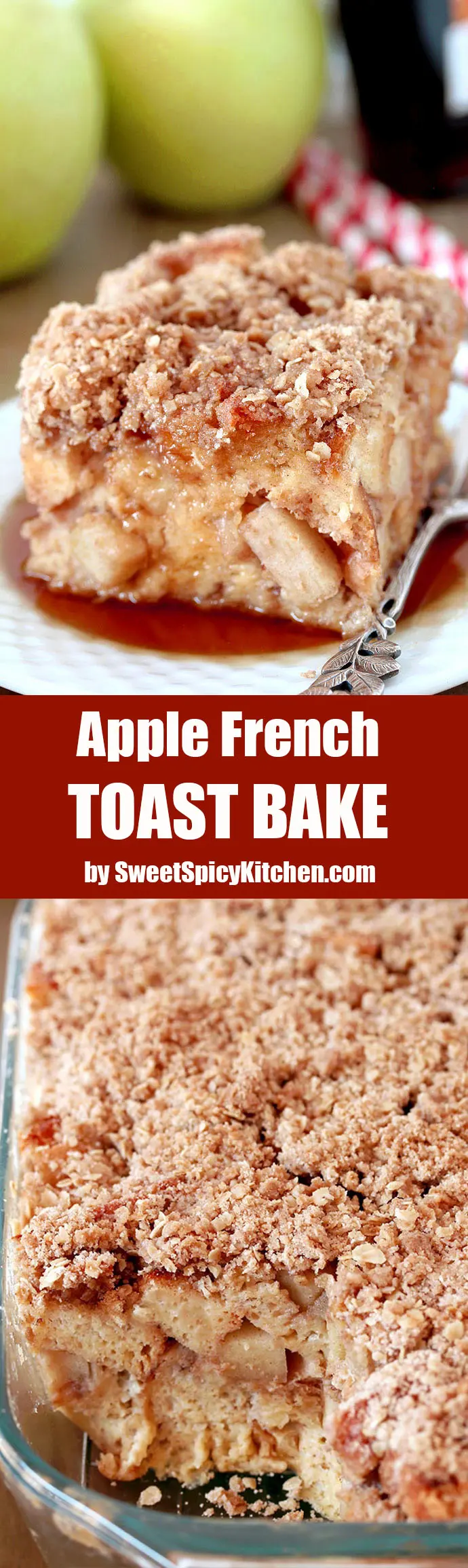 Apple French Toast Bake this is a recipe for a delicious breakfast that is easy to prepare and is perfect for fall days