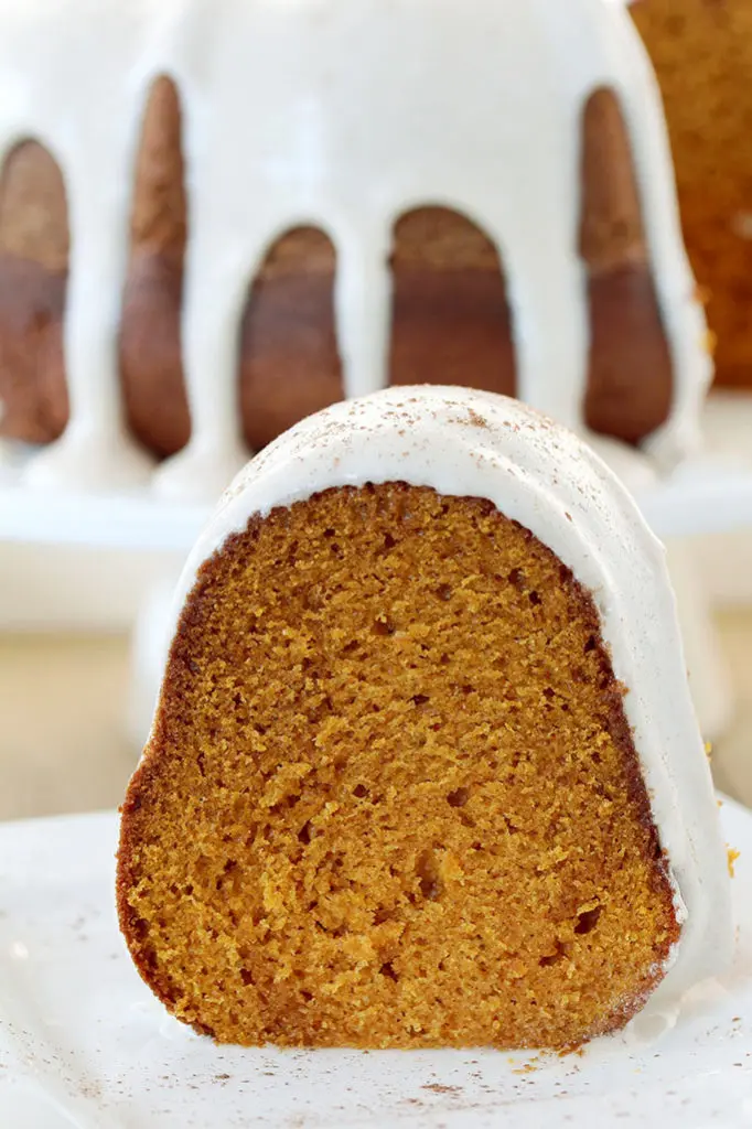 Cinnamon Roll Pumpkin Bundt Cake - Picky Palate