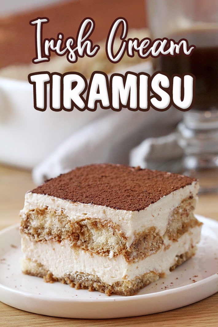 Irish Cream Tiramisu – Ladyfingers dipped in coffee and Baileys, filled with cream made of mascarpone cheese, heavy whipping cream and Baileys and topped with cocoa powder is a true delight. If you like Tiramisu, make sure to try this recipe. It is a slightly different version of classical Tiramisu and it’s perfect for St Patrick’s Day.