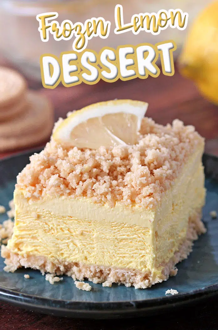 Easy Frozen Lemon Dessert – this refreshing dessert with Golden Oreo cookies crust, frozen creamy lemon filling, topped with Golden Oreo crumbs is so quick and easy to prepare. It’s a very simple dessert with refreshing lemon flavor.