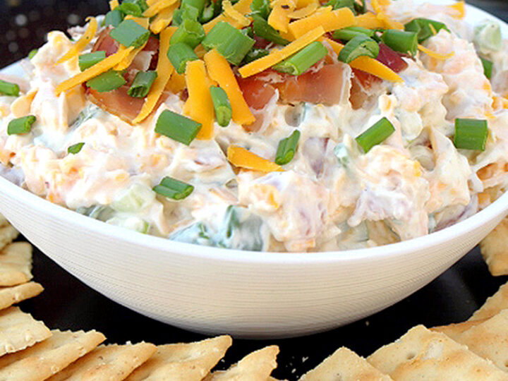 Cheddar Bacon Cream Cheese Dip - The Cheese Knees