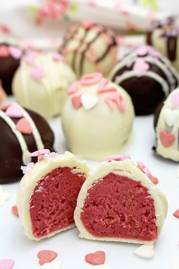 Valentine's Raspberry Chocolate Truffles - special recipe for a special occasion - Valentine's Day. Everything is about love then. Prepare a surprise for your loved ones and show how much you care