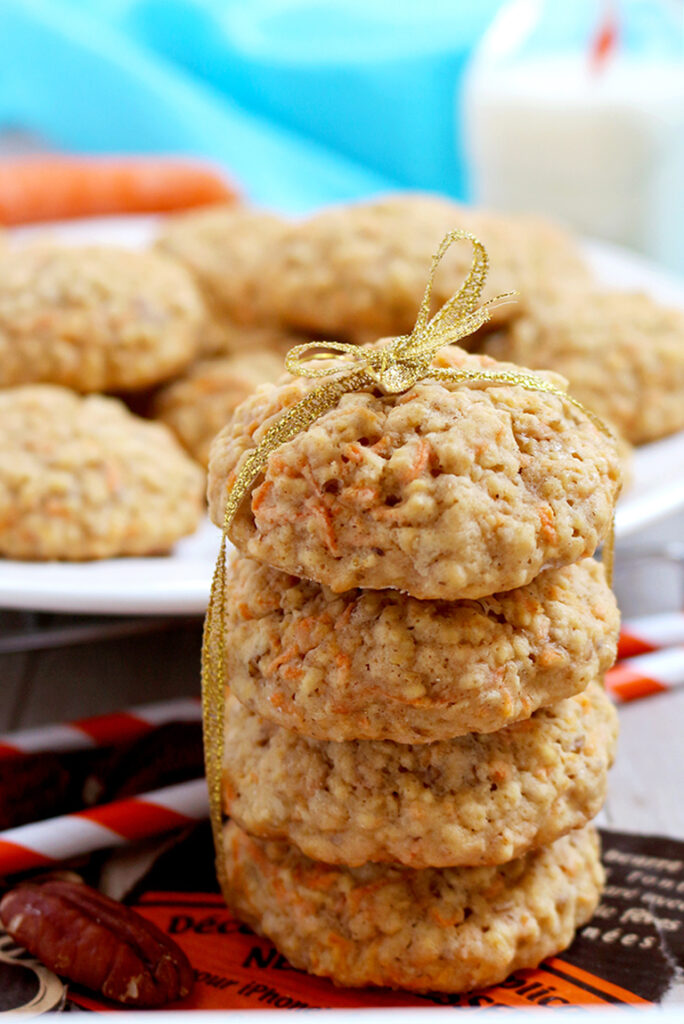 Carrot Oatmeal Cookies - Sweet Spicy Kitchen