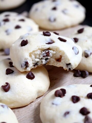 These cookies with cream cheese and mini chocolate chip simply melt in your mouth. Chocolate Chip Cheesecake Cookies are simple, light and delicious, my favorite cookie recipe.