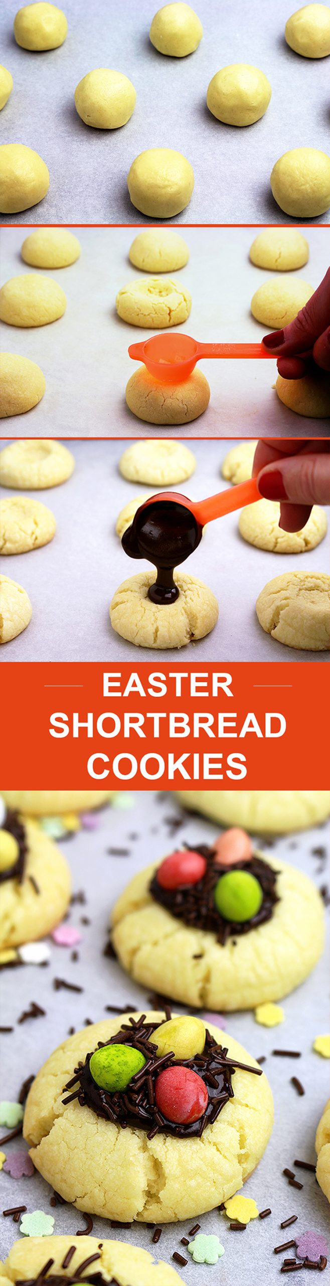 Easter Shortbread Cookies - perfect Easter cookies that simply melt in your mouth… Decorated especially for Easter, they will make this holiday more festive ♦