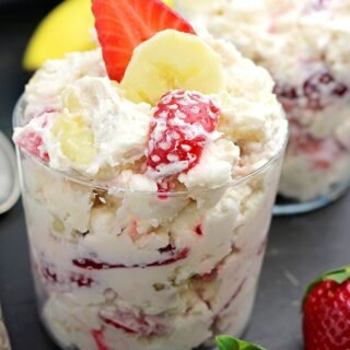 Easy Strawberry Banana Fluff Salad
