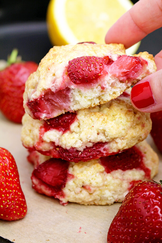 Strawberry Shortcake Cookies Sweet Spicy Kitchen   IMG 620777 683x1024 