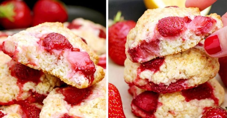 Strawberry Shortcake Cookies delicious strawberry cookies, so quick and easy to make. Great for the beginning of the day, for a snack, with a cup of tea and time with your friends