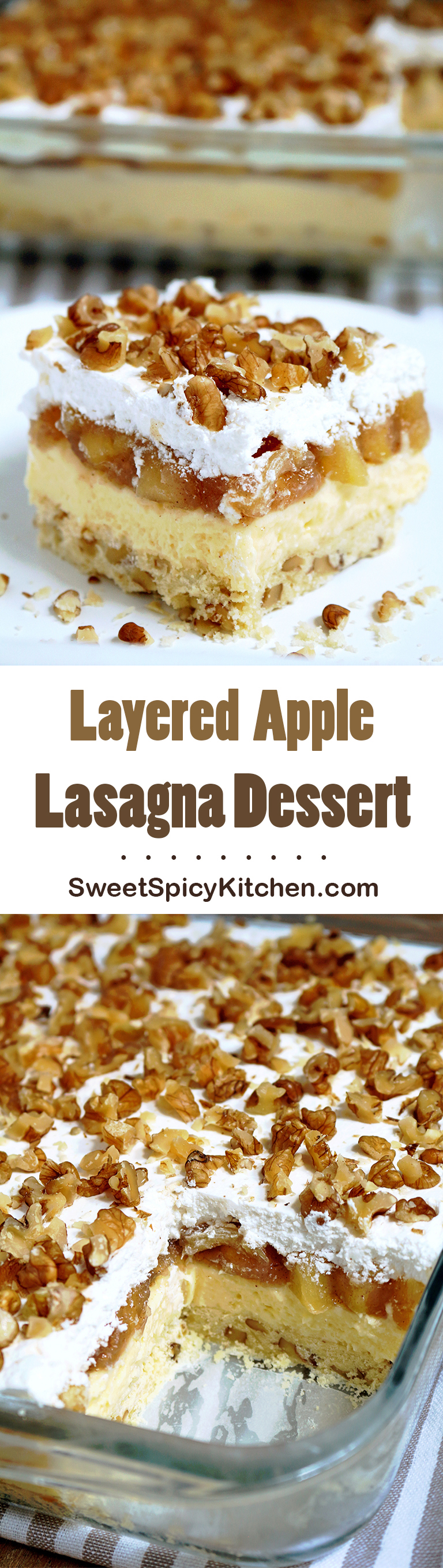 Layered Apple Lasagna Dessert
