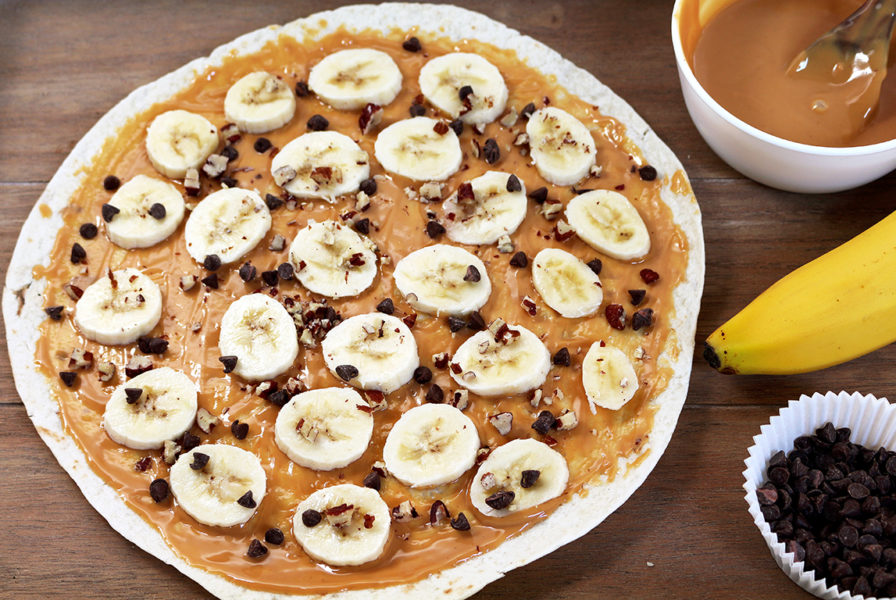 Chocolate Chip Peanut Butter Banana Roll Ups Chocolate Chip Peanut Butter Banana Roll Ups