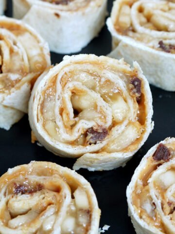 Chocolate Chip Peanut Butter Banana Roll Ups
