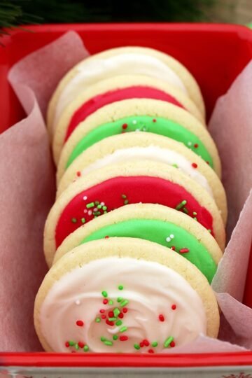 Christmas Sugar Cookies with Cream Cheese Frosting are perfect for the upcoming holiday - Christmas, especially for those who like sugar cookies on their Christmas plates