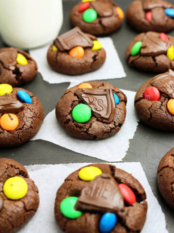 M&M's Hershey's Chocolate Cookies | Sweet Spicy Kitchen