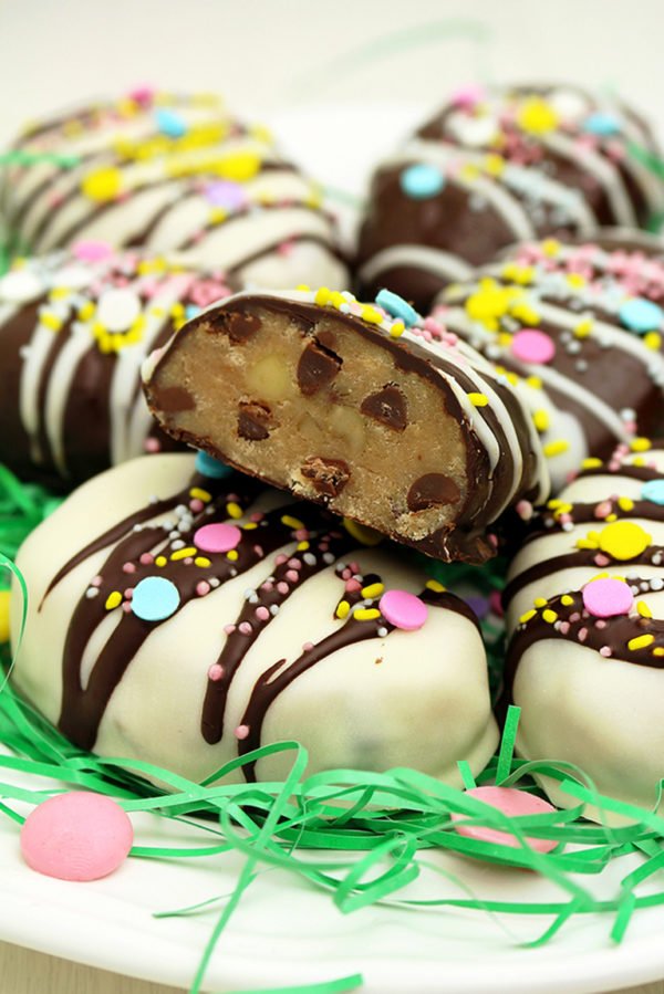 Peanut Butter Cookie Dough Easter Eggs