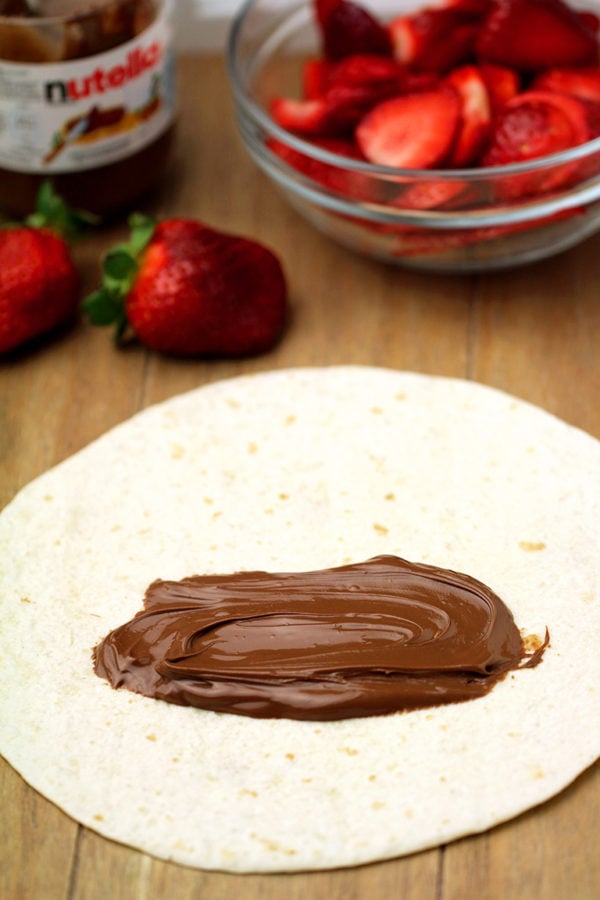 Strawberry and Nutella – I like this combination, especially when they are wrapped in tortilla, fried and covered with sugar and cinnamon.