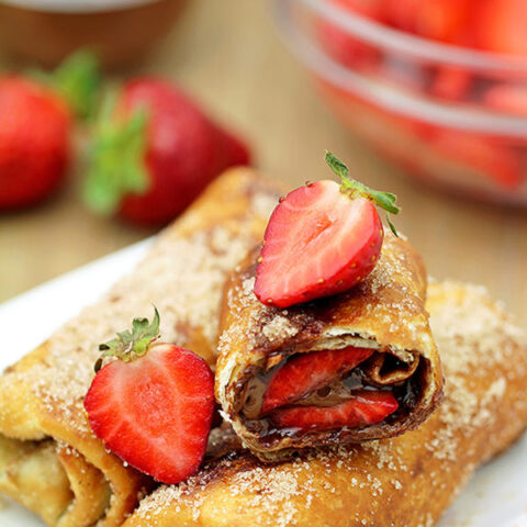 Easy Strawberry Nutella Chimichangas is an easy recipe for perfectly tasty homemade Chimichangas ♥