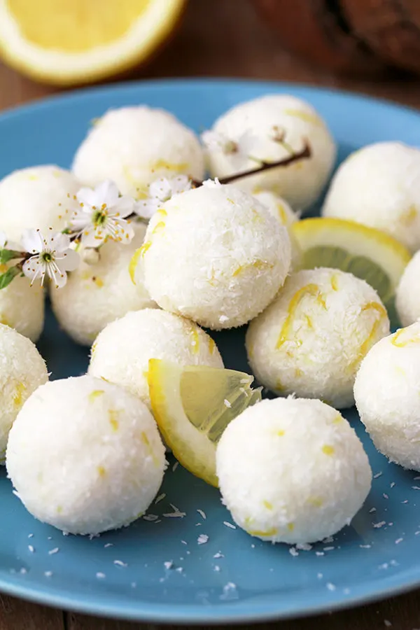 Easy Lemon Coconut Protein Balls Recipe