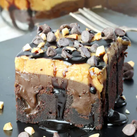 Here is the recipe for perfectly tasty Peanut Butter Chocolate Poke Cake. It takes a special place in my cookbook