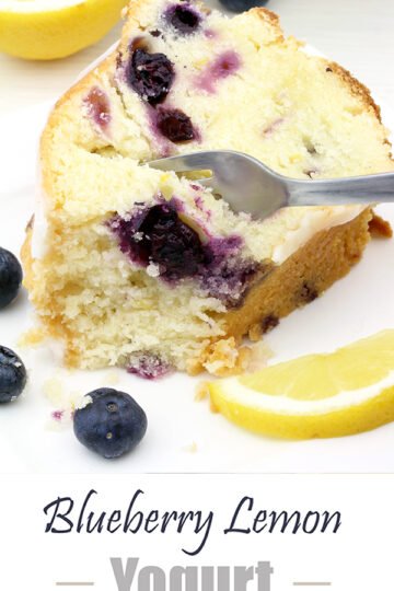 Blueberry Lemon Yogurt Bundt Cake - blueberry and lemon combination, with a lemon glaze give this special cake a perfect taste.