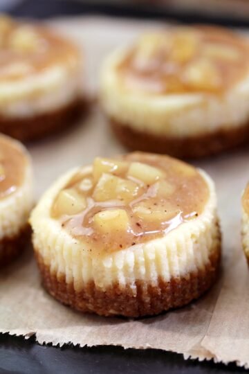 Caramel Apple Mini Cheesecake