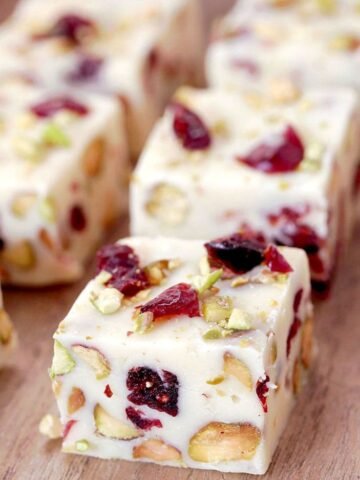 Cranberry Pistachio Fudge