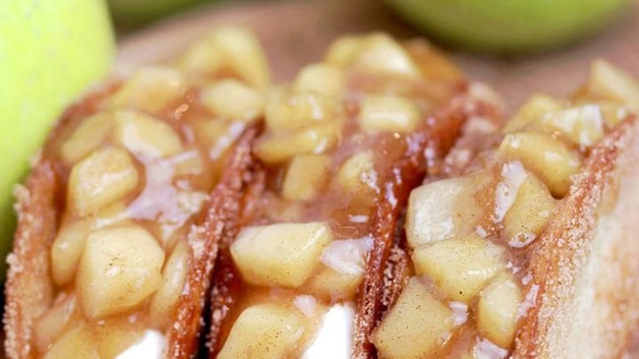Apple Cheesecake Tacos