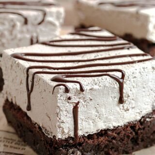 Baileys Chocolate Mousse Brownies have a brownie layer as a base that is followed by a layer of Baileys Chocolate Mousse and it’s all in one dessert. It is very delicious, easy to make and it’s perfect for St Patrick’s Day.