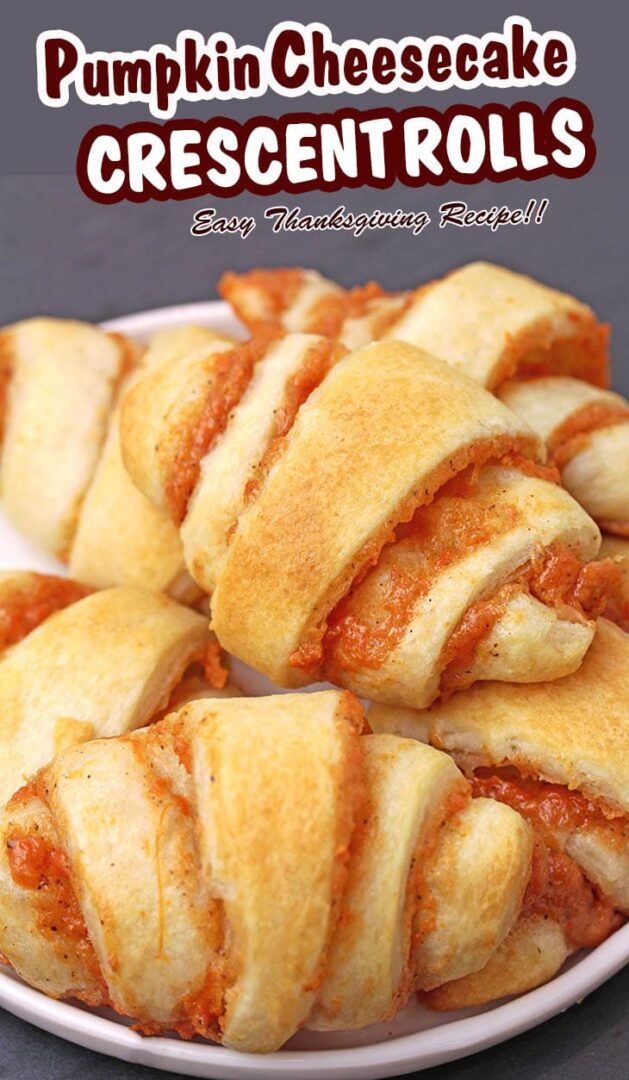 Mini Pumpkin Cheesecake Crescent Rolls