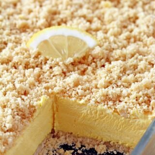 Easy Frozen Lemon Dessert – this refreshing dessert with Golden Oreo cookies crust, frozen creamy lemon filling, topped with Golden Oreo crumbs is so quick and easy to prepare. It’s a very simple dessert with refreshing lemon flavor.