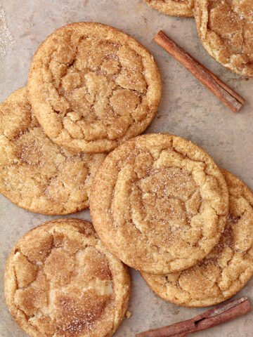 Chewy Brown Butter Snickerdoodle Cookies – sugar cookies with brown butter, rolled in cinnamon and sugar is a recipe I am happy to share with you. We are starting the season of holiday baking with these delicious decadent cookies with a rich nutty taste and chewy texture.