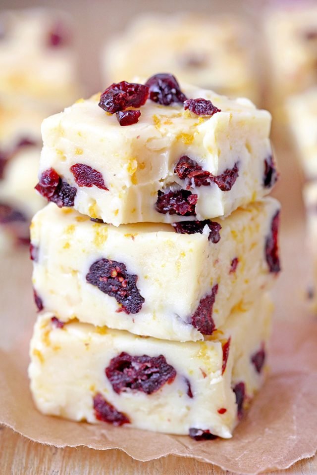 Cranberry Orange Fudge Just Perfect Easy Christmas Treat