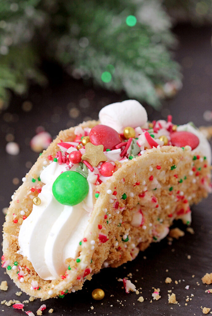 Christmas Cheesecake Tacos - The Best Holiday Dessert Ever