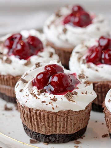 Black Forest Mini Cheesecakes