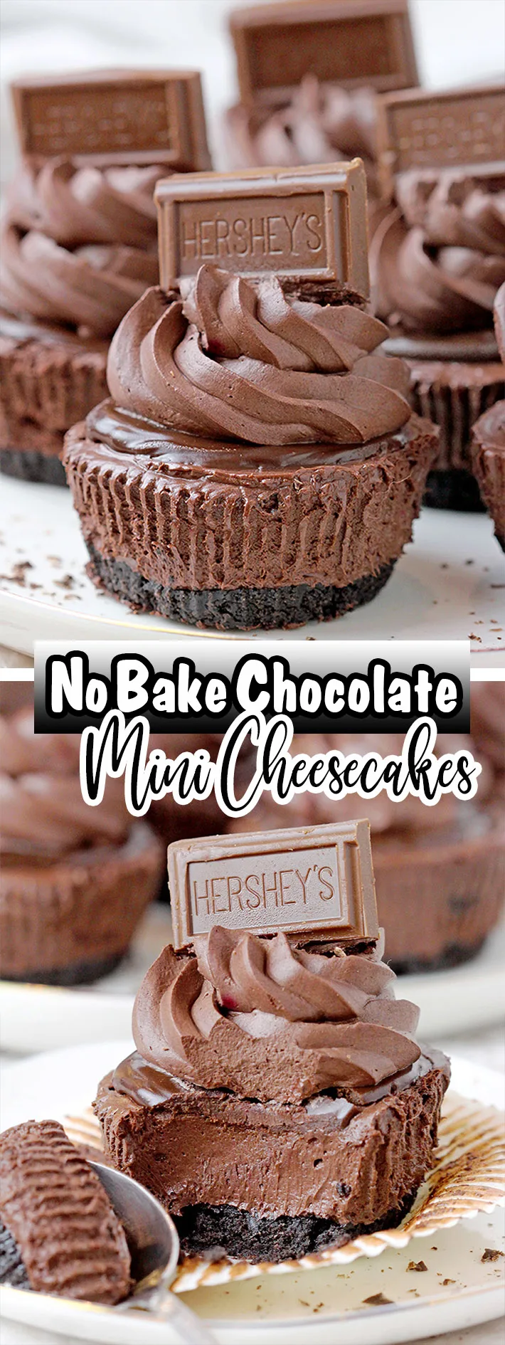 Easy No Bake Chocolate Mini Cheesecakes With Oreo Crust 24 5978