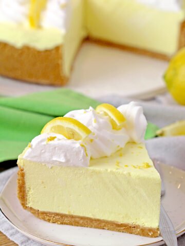 The Easiest Lemon Cheesecake