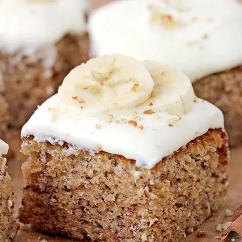 This Easy Banana Cake with Cream Cheese Frosting is the best and fastest banana cake I have ever tried. Very tasty, made with few simple ingredients, quick and easy, this is the recipe I simply adore.