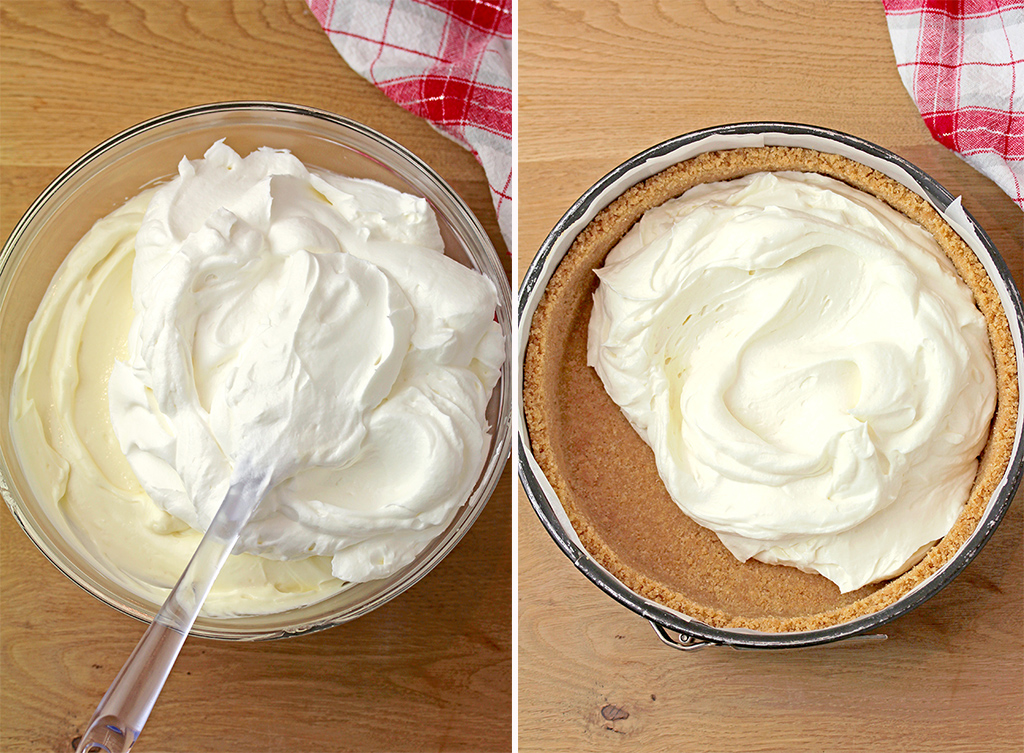 Make cheesecake filling using an electric mixer, it’s quick and easy without baking, with only a few ingredients.