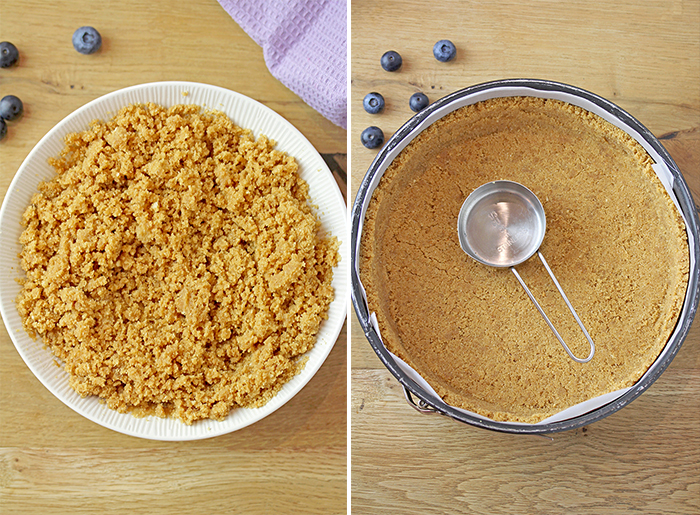 The Easiest Blueberry Cheesecake - this no bake recipe with graham cracker layer and  creamy cheesecake with blueberry Jell-O is quick to make and you’ll surely enjoy its incredible taste. Whenever you wish for a blueberry dessert and you don’t have any blueberries at hand, make this quick and easy cheesecake and enjoy every bite of it.